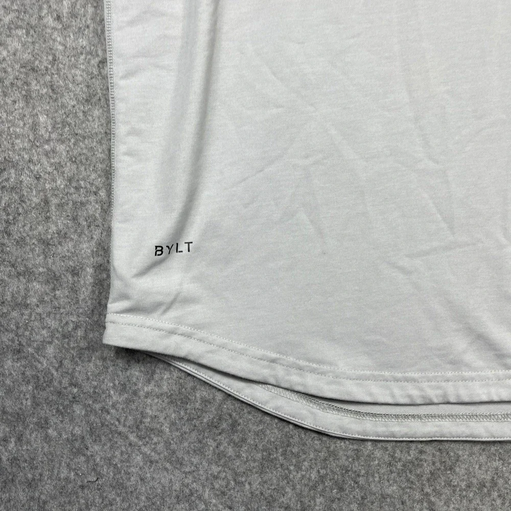 BYLT‎ Henley Nature T Shirt Men Size 3XL Gray 3 Button